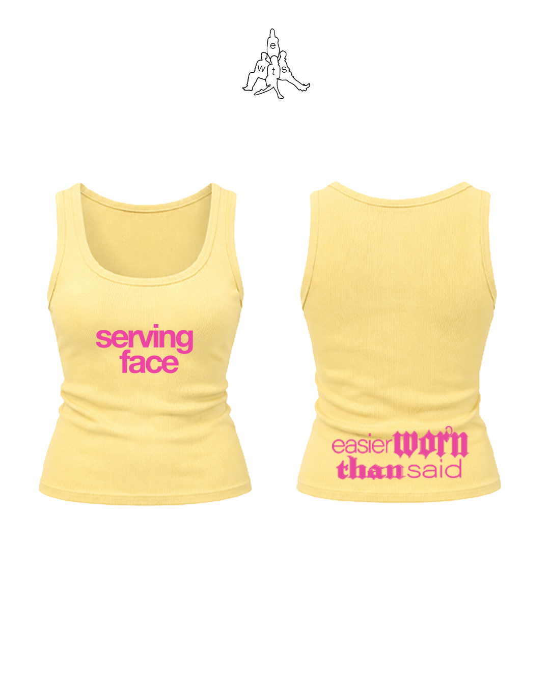 YELLOW SERVING FACE TANK